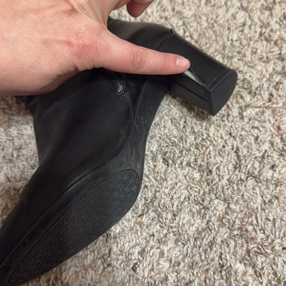 Michael Kors Black Tall Leather Boot - Picture 8 of 9